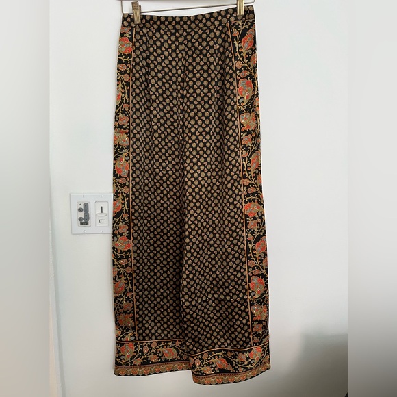 Doen Black and Brown Patterned Trousers - Picture 1 of 5